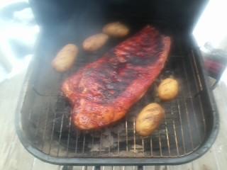 Smoked Ribs on the Grill. Photo by dizzy65