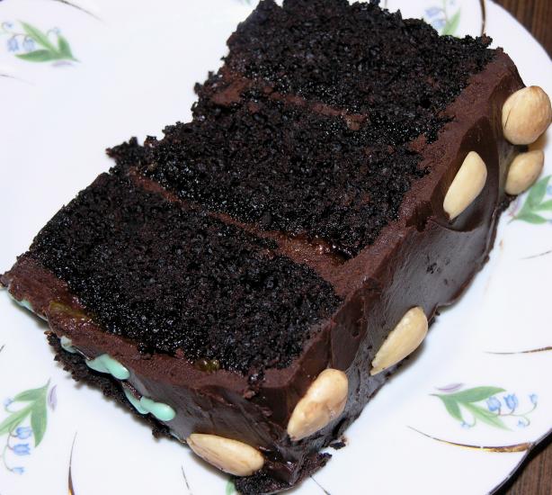 Biscotti Chocolate 3 Layer Cake. Photo by Rita~
