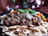 Beef and Mushrooms in Gravy