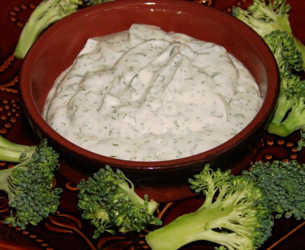 Creamy Low-Calorie Dill Dip. Photo by Boomette