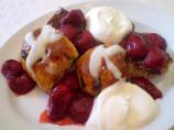 Hot Cross Buns and Roasted Strawberries