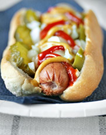 Feisty Mustard Topped Hot Dogs. Photo by Aaliyah's&Aaron'sMum