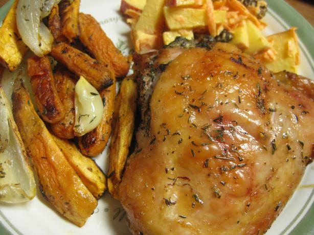 Roasted Cut up Chicken and Vegetables. Photo by Charlotte J