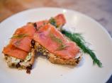 Smoked Salmon on Irish Soda Bread Crostini