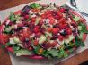 Tossed Green Salad W. Chicken and Raspberry Chipotle Vinaigrette. Recipe by 1Steve