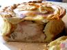 Old English Posh Picnic Raised Chicken and Ham Pie