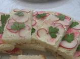 Radish, Parsley and Lemon Butter Tea Sandwiches