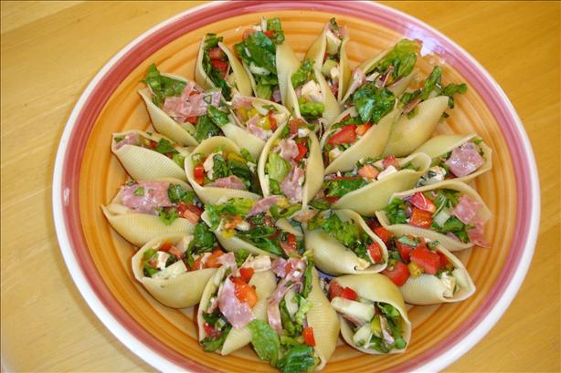 Italian Chopped Salad in Shells. Photo by Carianne