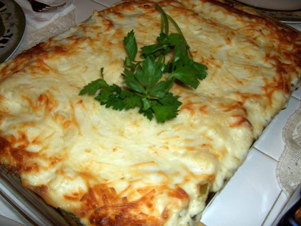 Vegetable Bechamel Lasagne. Photo by mersaydees