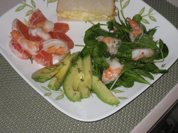 Avocado, Prawn / Shrimp & Pink Grapefruit Salad - for Two 2. Photo by FrenchBunny