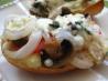 Tomatoes Mushrooms and Mozzarella Baguette Pizza. Photo by gailanng