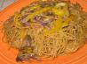Pesto Pasta With Mushrooms, Onions, and Red Bell Peppers