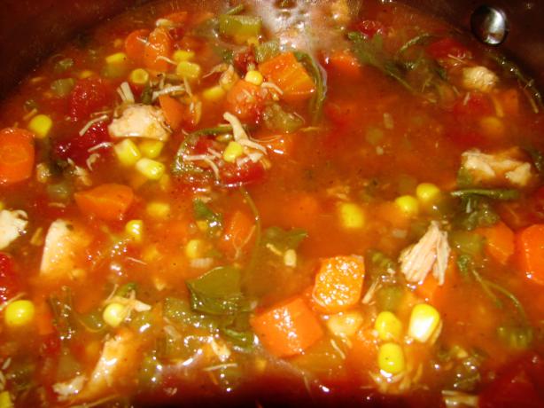 Mouthful of Spice Chicken Vegetable Soup. Photo by FoodExplorer