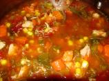 Mouthful of Spice Chicken Vegetable Soup
