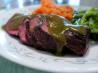 Sliced Steak and Roasted Poblano Gravy. Recipe by PaulaG