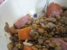 Lentils With Smoked Sausage and Carrots