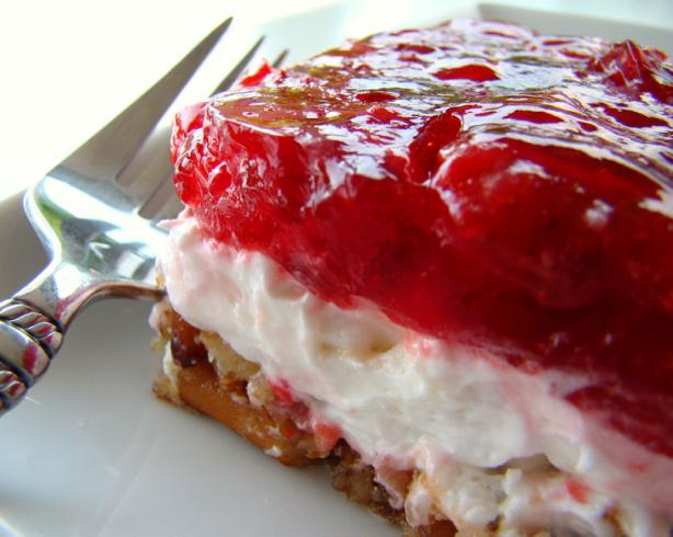 Strawberry Pretzel Salad. Photo by Marg (CaymanDesigns)