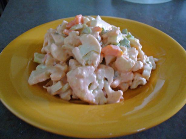 Cauliflower Crunch Salad With a Taste of Catalina. Photo by Montana Heart Song