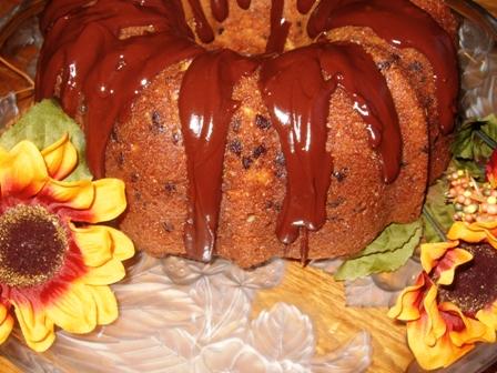 Chocolate Chip Bundt Cake (Optional Chocolate Glaze). Photo by HokiesMom