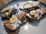 Chocolate Peanut Butter Banana Stuffed French Toast