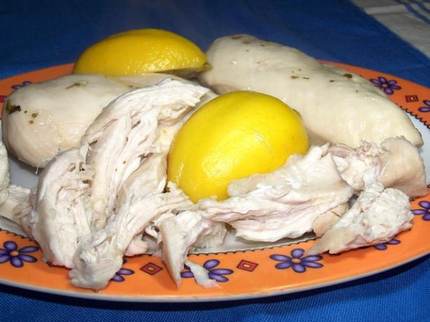Poached Lemon Garlic Chicken. Photo by **Jubes**