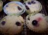 Lemon-Dipped Blueberry Muffins. Recipe by Lvs2Cook