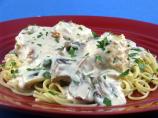 Elegant White Spaghetti and Meatballs. Photo by Lorac