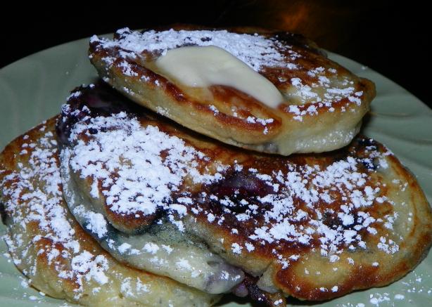 Blueberry Buttermilk Pancakes. Photo by Baby Kato