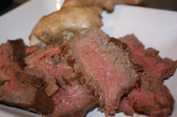 Asian Marinated Flank Steak. Photo by IngridH