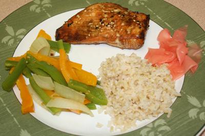 Japanese Wasabi Soy Salmon. Photo by deinemuse