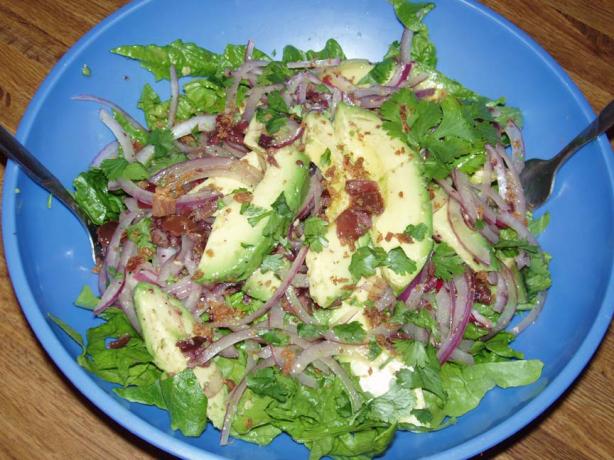 Avocado Salad With Black Olive Dressing. Photo by Midwest Maven