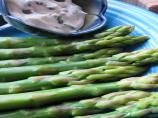 Asparagus With Lemon-Caper Dipping Sauce. Photo by iris5555