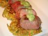 Prosciutto Wrapped Lamb With a Minted Pea Sauce