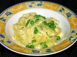 Pasta Cream Sauce With Peas