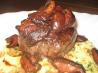 Mushroom Topped Steaks With Creamy Polenta