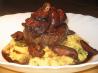 Mushroom Topped Steaks With Creamy Polenta