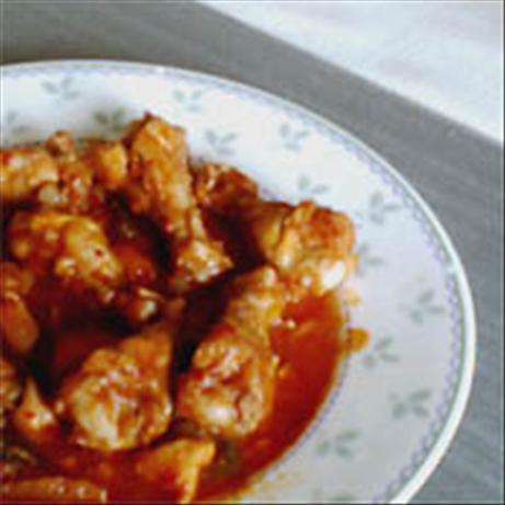 Spicy Korean Chicken. Photo by J e l i s a