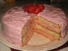 Strawberry Ribbon Cake. Recipe by Velouria