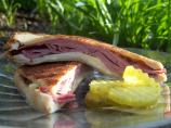 Grilled  Roast Beef and Smoked Gouda Cheese Sandwich
