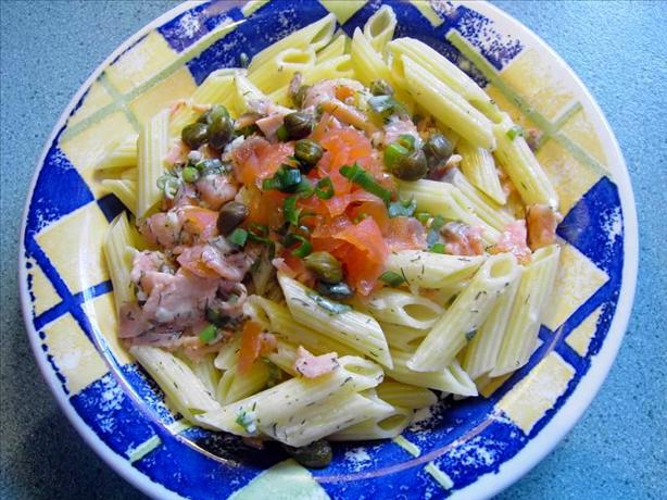Smoked Salmon and Capers in a Champagne Sauce for Pasta. Photo by JustJanS