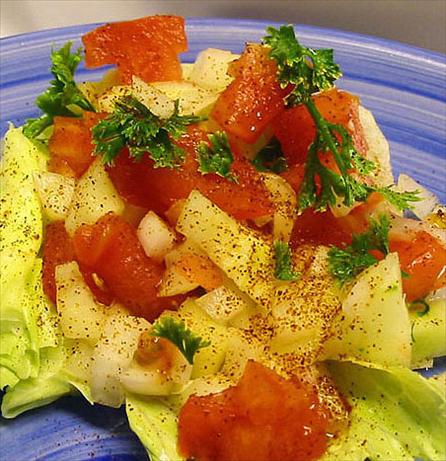 Simple Iranian Salad. Photo by Caroline Cooks