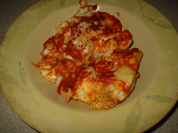 Low Fat Cheesy Jumbo Pasta Shells With Ground Turkey. Photo by KadesMom