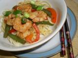 Stir-Fried Shrimp With Lemon Sauce & Scallion Noodles