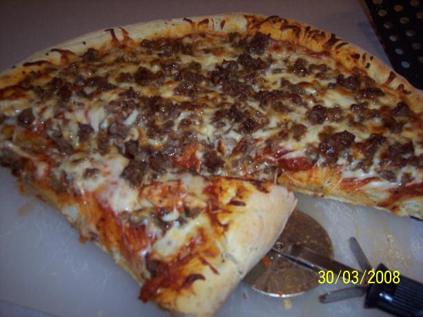 Easy Bread Machine Pizza Crust. Photo by children from A to Z