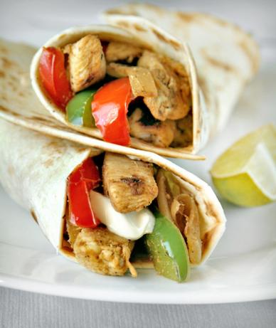 Chicken Fajitas With Lime, Garlic and Bell Peppers. Photo by Aaliyah's&Aaron's mum