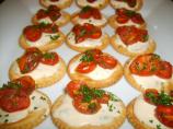 Oven Roasted Tomatoes on  Crackers