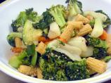 Steamed Vegetables With Honey Sesame Dressing