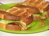 Pb, B, and L (Peanut Butter, Bacon, and Lettuce) Sandwich (A BLT