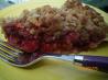 Humble Strawberry Rhubarb Crumble Pie. Recipe by HokiesLady