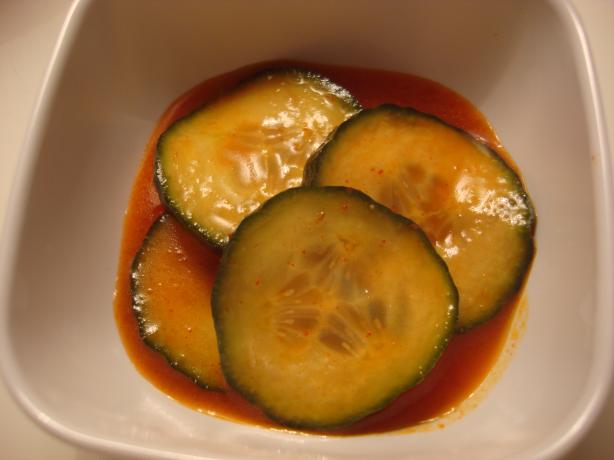 Spicy Korean Cucumber Salad. Photo by Emily Han